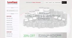 Desktop Screenshot of lensgiant.com